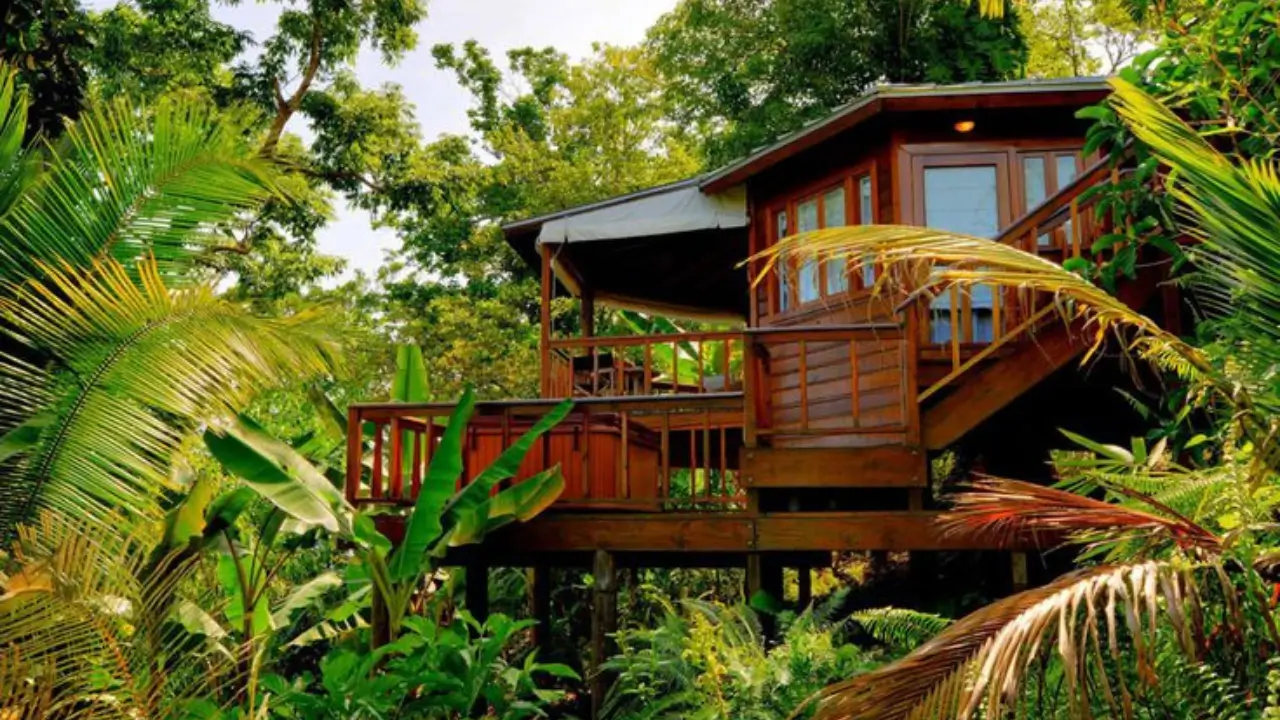 Outside view of of the Geejam Hotel, Port Antonio ,Jamaica