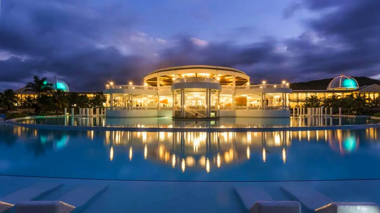 Night view of the Grand Palladium Jamaica Resort & Spa